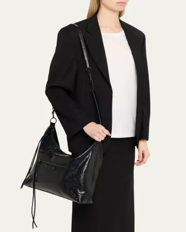 Balenciaga Le City Medium Leather Hobo Bag | Thumbnail 2
