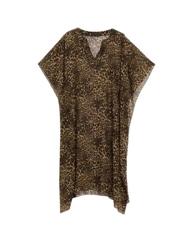 Erica Leopard Kaftan Coverup Erica Leopard Kaftan Coverup