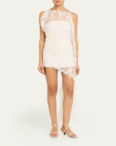 Christopher Esber Floating Lace Midi Dress | Thumbnail 2 Christopher Esber Floating Lace Midi Dress | Thumbnail 2