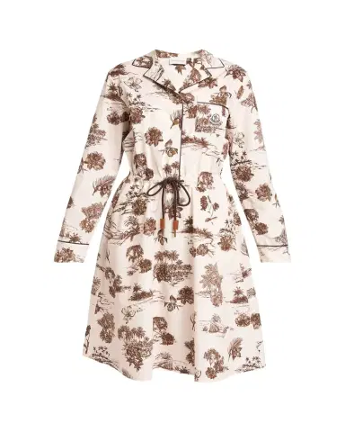 Moncler Floral-Print Shirtdress | Thumbnail 1 Moncler Floral-Print Shirtdress | Thumbnail 1
