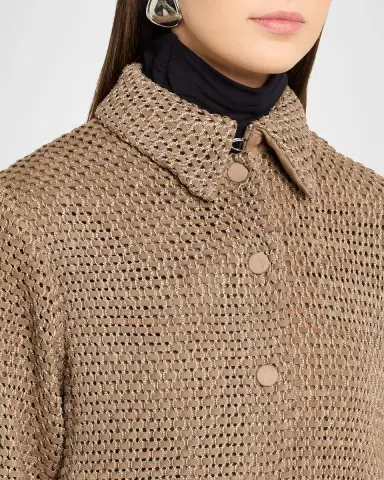 Giorgio Armani Woven Leather Blouson Jacket | Thumbnail 9