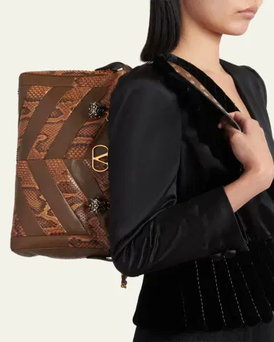 Valentino Garavani Panthea Medium Patchwork Chevron Shoulder Bag | Thumbnail 2