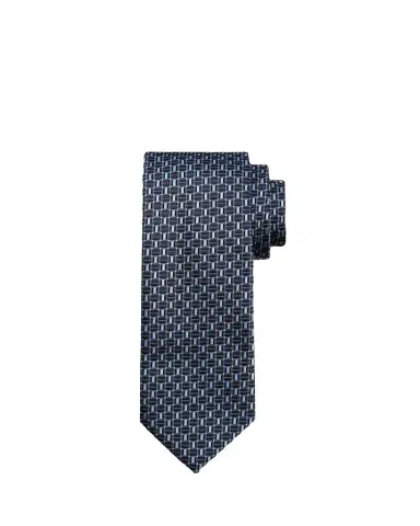 Brioni Men's Geometric Square Jacquard Silk Tie | Thumbnail 1