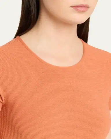 Giorgio Armani Short-Sleeve Crewneck Sweater | Thumbnail 5 Giorgio Armani Short-Sleeve Crewneck Sweater | Thumbnail 5