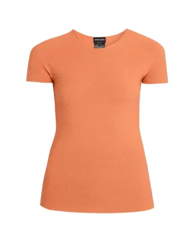 Giorgio Armani Short-Sleeve Crewneck Sweater | Thumbnail 1 Giorgio Armani Short-Sleeve Crewneck Sweater | Thumbnail 1