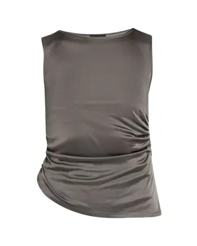 Giorgio Armani Ruched Jersey Sleeveless Top | Thumbnail 1 Giorgio Armani Ruched Jersey Sleeveless Top | Thumbnail 1