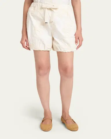 Moncler Embroidered Drawstring Shorts | Thumbnail 4