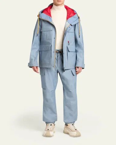 Moncler Grenoble Men's Hooded Cargo Pocket Jacket with Clip | Thumbnail 2