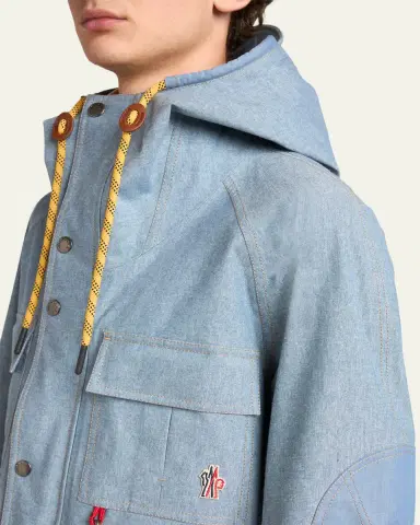 Moncler Grenoble Men's Hooded Cargo Pocket Jacket with Clip | Thumbnail 5
