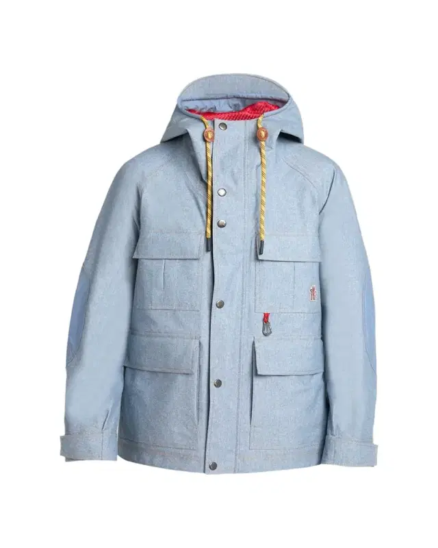 Moncler Grenoble Men's Hooded Cargo Pocket Jacket with Clip