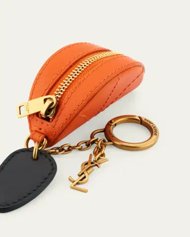 Saint Laurent Orange Wedge Key Ring Charm | Thumbnail 3
