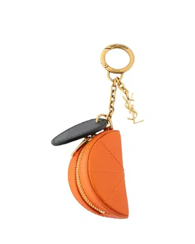 Saint Laurent Orange Wedge Key Ring Charm | Thumbnail 1