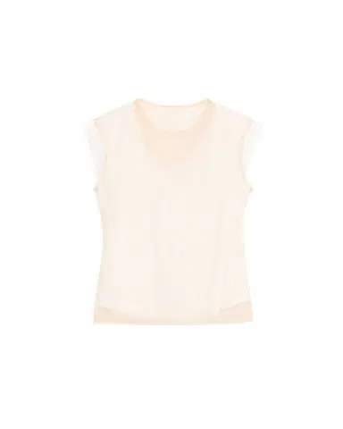 Simone Rocha Layered Liquid Cotton Cap-Sleeve Top | Thumbnail 1 Simone Rocha Layered Liquid Cotton Cap-Sleeve Top | Thumbnail 1
