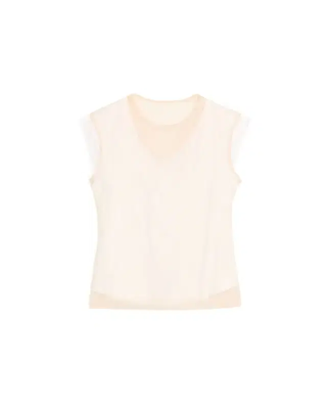 Layered Liquid Cotton Cap-Sleeve Top