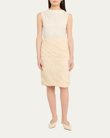 Ronny Kobo Alory Draped Jersey Skirt | Thumbnail 2