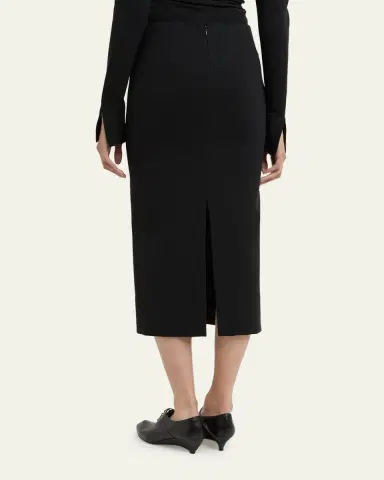 Jil Sander Viscose Crepe Midi Skirt | Thumbnail 3 Jil Sander Viscose Crepe Midi Skirt | Thumbnail 3