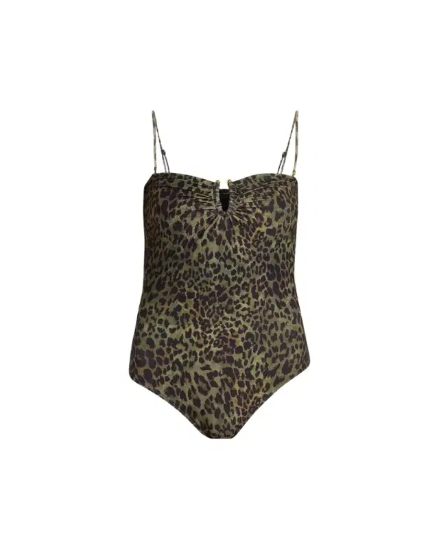 Nili Lotan Leopard One-Piece Swimsuit