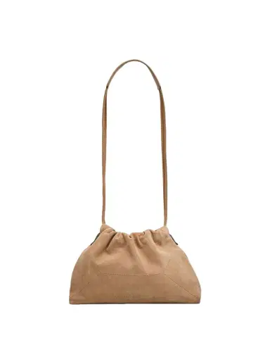 Brunello Cucinelli Suede Drawstring Pouch Bag | Thumbnail 1 Brunello Cucinelli Suede Drawstring Pouch Bag | Thumbnail 1