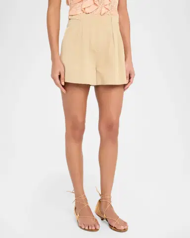Ulla Johnson Kira Pleated Cotton Shorts | Thumbnail 10 Ulla Johnson Kira Pleated Cotton Shorts | Thumbnail 10