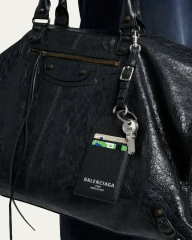 Balenciaga Men's Credit Charm Keychain Card Holder | Thumbnail 2 Balenciaga Men's Credit Charm Keychain Card Holder | Thumbnail 2