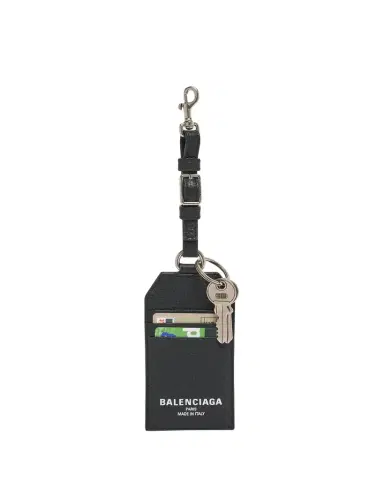 Balenciaga Men's Credit Charm Keychain Card Holder | Thumbnail 1 Balenciaga Men's Credit Charm Keychain Card Holder | Thumbnail 1
