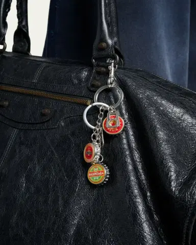 Balenciaga Men's Beer Cap Logo Keychain | Thumbnail 2 Balenciaga Men's Beer Cap Logo Keychain | Thumbnail 2