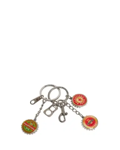 Balenciaga Men's Beer Cap Logo Keychain | Thumbnail 1 Balenciaga Men's Beer Cap Logo Keychain | Thumbnail 1