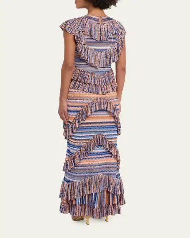 Ulla Johnson Raina Ruffled Knit Maxi Dress | Thumbnail 3 Ulla Johnson Raina Ruffled Knit Maxi Dress | Thumbnail 3