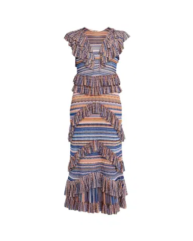 Ulla Johnson Raina Ruffled Knit Maxi Dress | Thumbnail 1 Ulla Johnson Raina Ruffled Knit Maxi Dress | Thumbnail 1