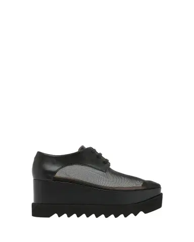 Stella McCartney Sneak-Elyse Mesh Toothed-Sole Platform Sneakers | Thumbnail 1