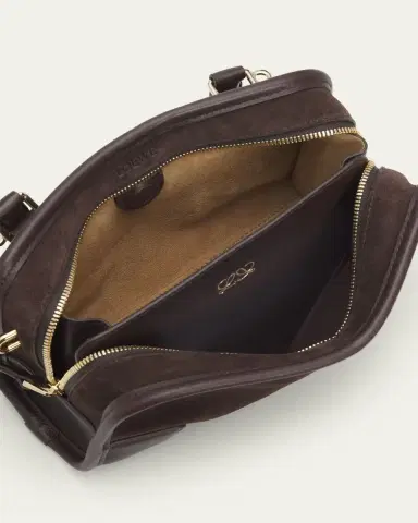 Loewe Amazona 180 Mini Suede Top-Handle Bag | Thumbnail 4 Loewe Amazona 180 Mini Suede Top-Handle Bag | Thumbnail 4