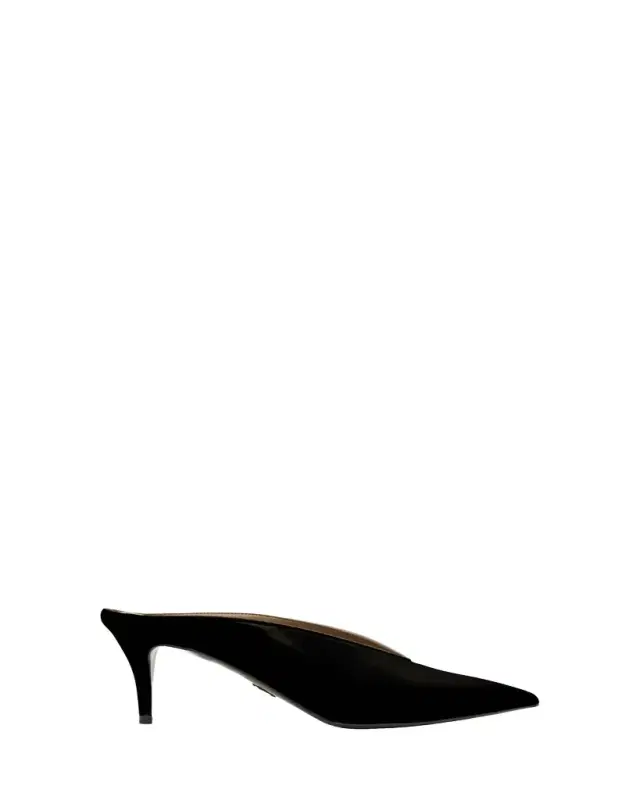Stella McCartney 60mm Brushed Pointed-Toe Mules