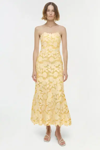 Simkhai Valletta Strapless Embroidered Dress | Thumbnail 2 Simkhai Valletta Strapless Embroidered Dress | Thumbnail 2