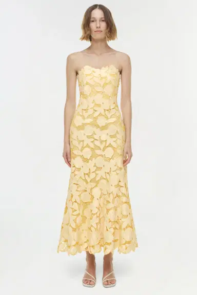 Simkhai Valletta Strapless Embroidered Dress | Thumbnail 6 Simkhai Valletta Strapless Embroidered Dress | Thumbnail 6
