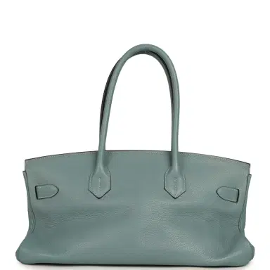 HERMÈS Vintage Hermes Shoulder Birkin 42 JPG Ciel Clemence Palladium Hardware | Thumbnail 4 HERMÈS Vintage Hermes Shoulder Birkin 42 JPG Ciel Clemence Palladium Hardware | Thumbnail 4