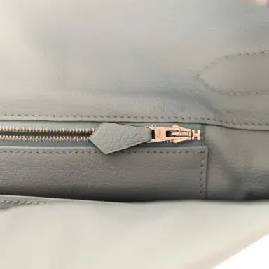 HERMÈS Vintage Hermes Shoulder Birkin 42 JPG Ciel Clemence Palladium Hardware | Thumbnail 9 HERMÈS Vintage Hermes Shoulder Birkin 42 JPG Ciel Clemence Palladium Hardware | Thumbnail 9