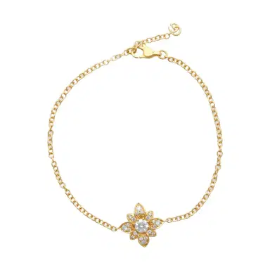 Gucci Gucci Flora 18K Yellow Gold Diamond Chain Bracelet YBA796244001 - S (6.3 by The Solist | Thumbnail 1 Gucci Gucci Flora 18K Yellow Gold Diamond Chain Bracelet YBA796244001 - S (6.3 by The Solist | Thumbnail 1