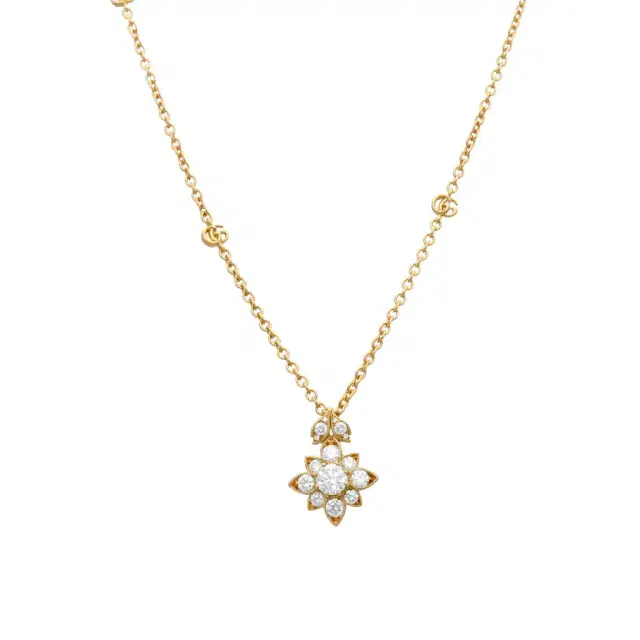 Gucci Gucci Flora 18K Yellow Gold Diamond Necklace by The Solist