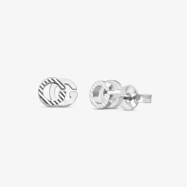 Gucci Gucci GG 18K White Gold Stud Earrings by The Solist | Thumbnail 2