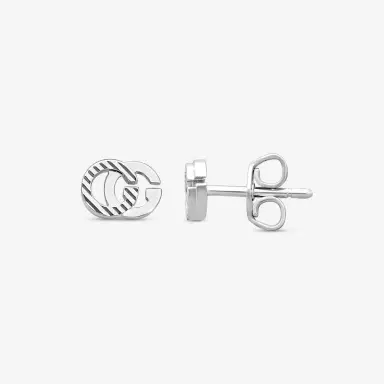 Gucci Gucci GG 18K White Gold Stud Earrings by The Solist | Thumbnail 3