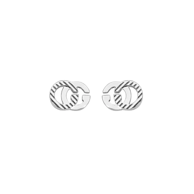 Gucci Gucci GG 18K White Gold Stud Earrings by The Solist