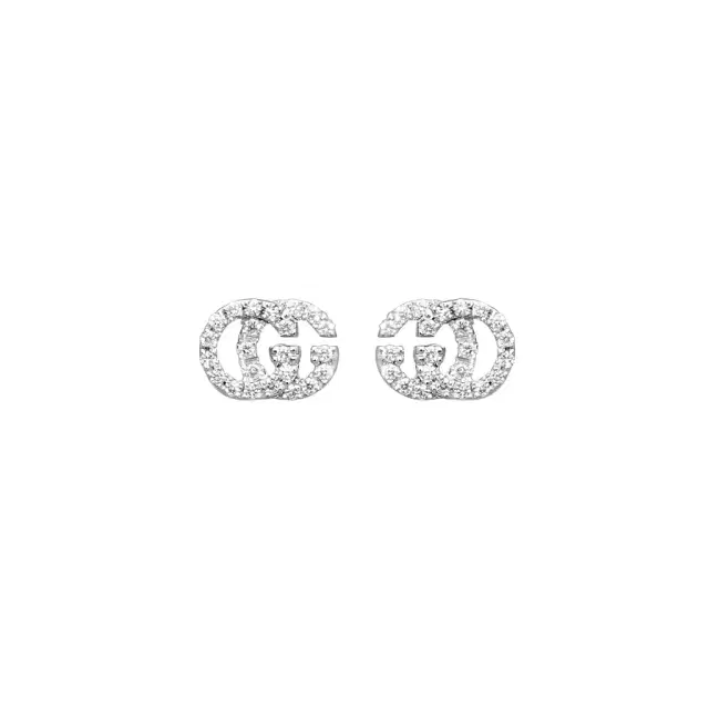 Gucci Gucci GG Running 18K White Gold Diamond Stud Earrings by The Solist
