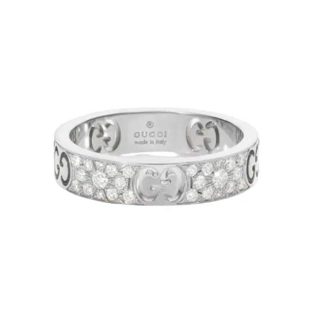 Gucci Gucci Icon 18K White Gold Diamond Band Ring YBC7294150020 - by The Solist