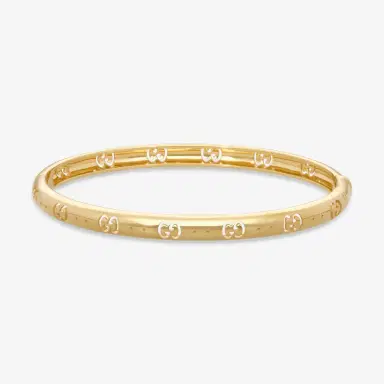 Gucci Gucci Icon 18K Yellow Gold Bangle Bracelet YBA8092550010 - M (6.7 by The Solist | Thumbnail 2