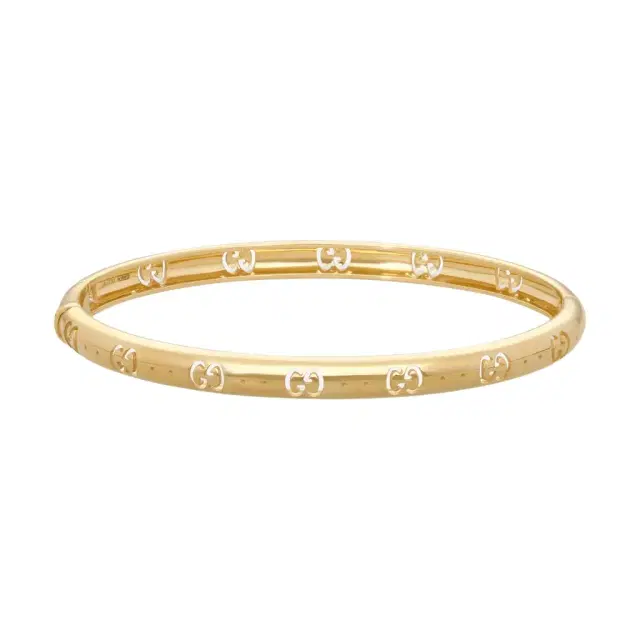Gucci Gucci Icon 18K Yellow Gold Bangle Bracelet YBA8092550010 - M (6.7 by The Solist