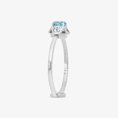 Gucci Gucci Interlocking G 18K White Gold Topaz Ring YBC6624280040 - by The Solist | Thumbnail 2