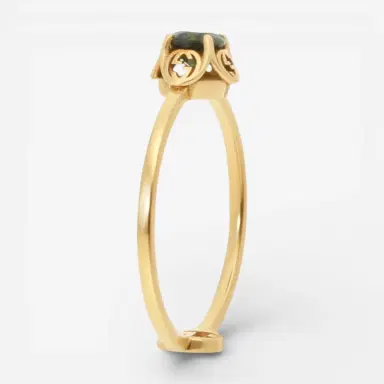 Gucci Gucci Interlocking G 18K Yellow Gold Green Tourmaline Ring YBC6624280010 - by The Solist | Thumbnail 2 Gucci Gucci Interlocking G 18K Yellow Gold Green Tourmaline Ring YBC6624280010 - by The Solist | Thumbnail 2