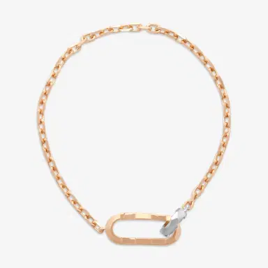 Gucci Gucci Link to Love 18K Rose and White Gold Chain Bracelet by The Solist | Thumbnail 2