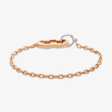 Gucci Gucci Link to Love 18K Rose and White Gold Chain Bracelet by The Solist | Thumbnail 3