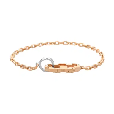 Gucci Gucci Link to Love 18K Rose and White Gold Chain Bracelet by The Solist | Thumbnail 1